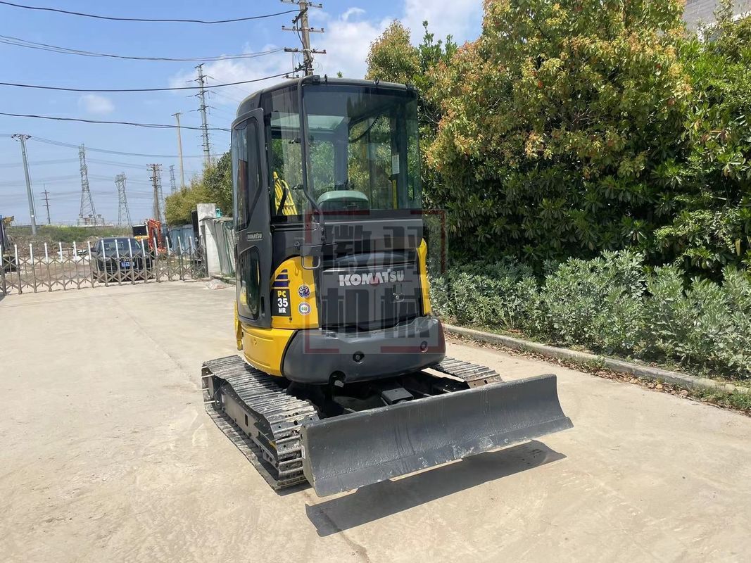 เครื่องขุดขนาดเล็กมือสอง Komatsu PC35 พร้อมแท็กบิ๊ก เครื่องขุดขนาดเล็กเครื่องจักรขุดขนาดเล็กมือสองสําหรับขาย