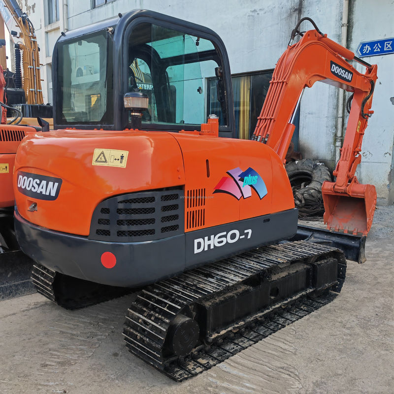 DH60 Dx60 Dh6 เครื่องขุด Doosan มือสอง เครื่องขุด 5.5 ตัน
