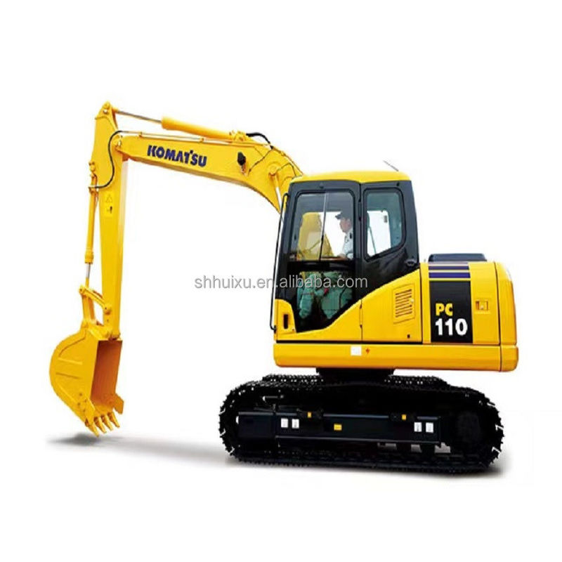 เครื่องขุดดินมือที่ใช้ Komatsu PC110 เครื่องจักรมือที่ใช้ เครื่องขุดโปสต์โฮลมือที่ใช้ เครื่องขุดมือสอง สําหรับขาย