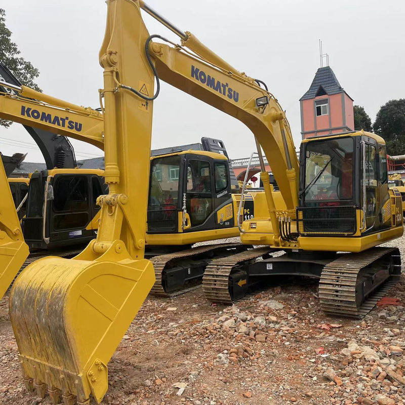 เครื่องขุดดินมือใช้ Komatsu PC130 เครื่องจักรมือใช้ 13 ตัน เครื่องขุดโปสต์หลุมมือใช้ เครื่องขุดมือสอง สําหรับขาย