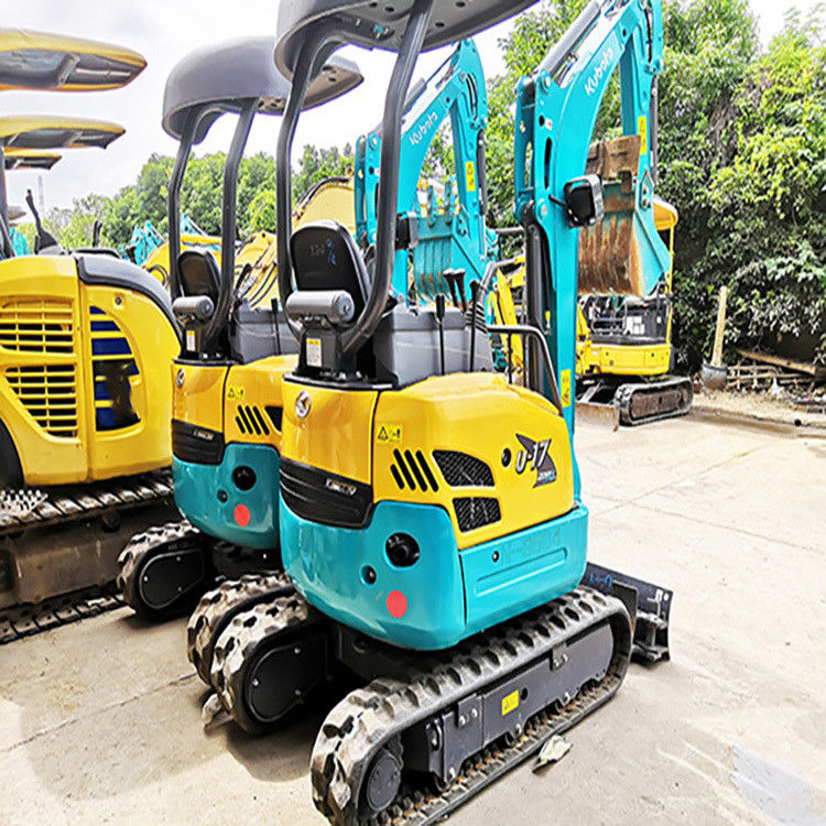 ใช้ 2T Kubota U17 เครื่องขุดไฮดรอลิก crawler มีคุณภาพสูงกับราคาส่วนลดในการก่อสร้าง