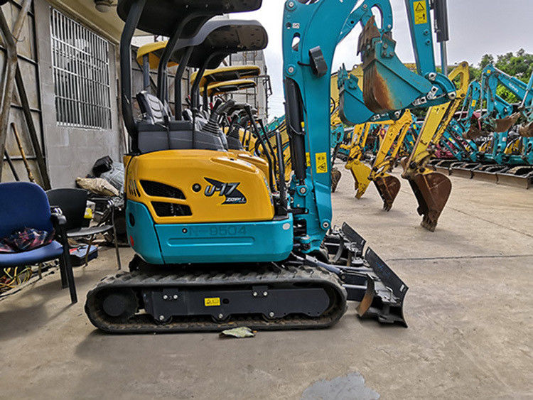 ใช้ 2T Kubota U17 เครื่องขุดไฮดรอลิก crawler มีคุณภาพสูงกับราคาส่วนลดในการก่อสร้าง