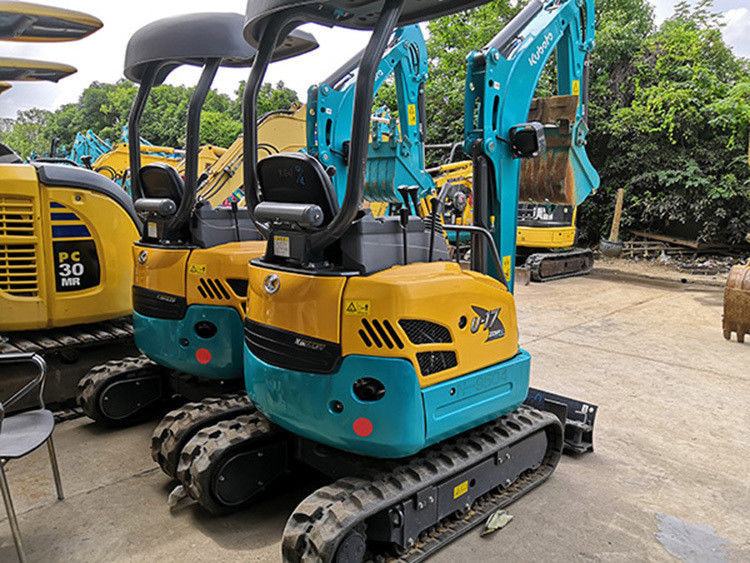 ใช้ 2T Kubota U17 เครื่องขุดไฮดรอลิก crawler มีคุณภาพสูงกับราคาส่วนลดในการก่อสร้าง