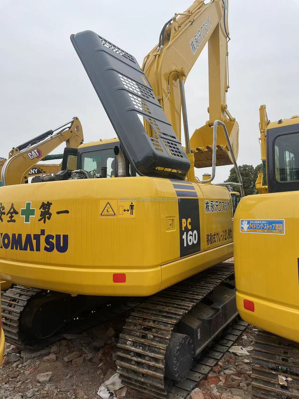 เครื่องขุดดินมือใช้ Komatsu PC160 เครื่องจักรมือใช้ 16 ตัน เครื่องขุดโปสต์โฮลมือใช้ เครื่องขุดมือสอง สําหรับขาย