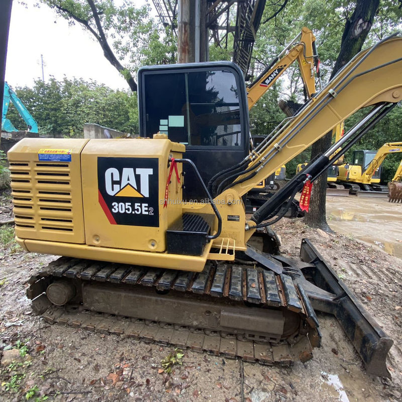 แมวที่ใช้ 305.5 crawler excavator mini catterpillar 305.5E2 สําหรับขาย จีน cat305.5 CAT 303 Caterpillar ในคลัง แมว 306 excavator