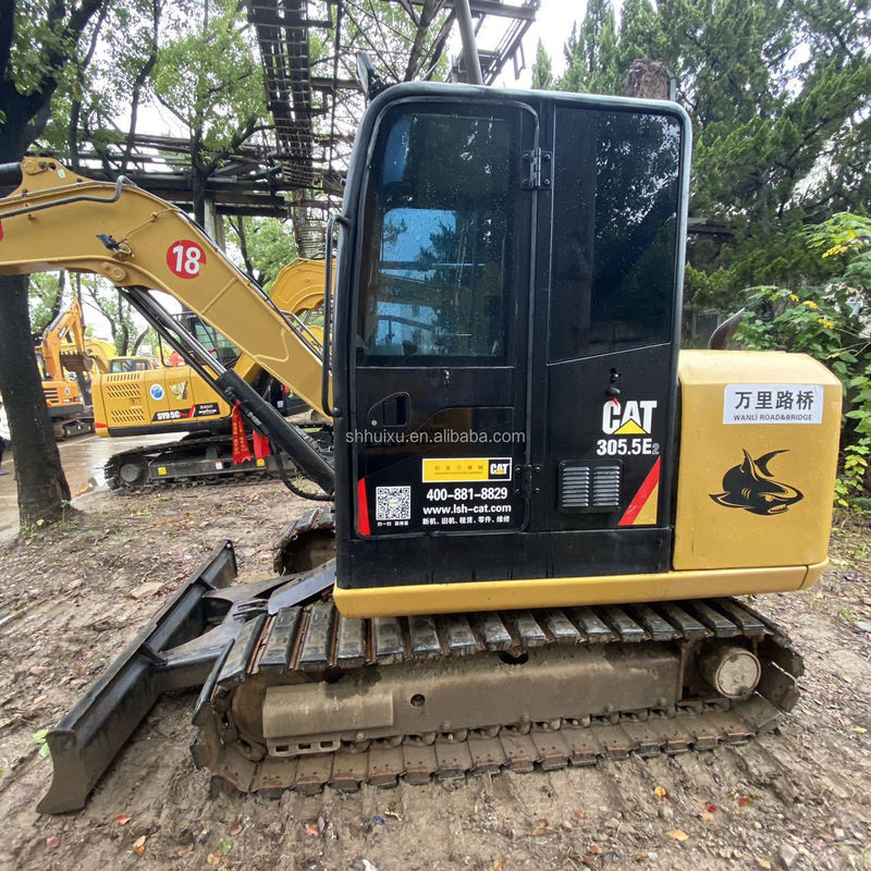แมวที่ใช้ 305.5 crawler excavator mini catterpillar 305.5E2 สําหรับขาย จีน cat305.5 CAT 303 Caterpillar ในคลัง แมว 306 excavator