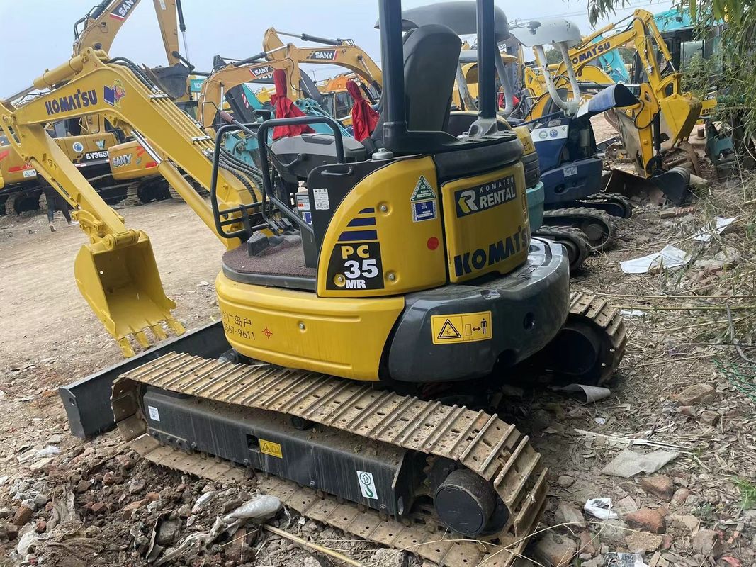 เครื่องขุดขนาดเล็กมือสอง Komatsu PC35 ไม่มีแท็กบิ๊ก เครื่องขุดขนาดเล็กมือสอง เครื่องจักรขุดขนาดเล็กมือสองสําหรับขาย