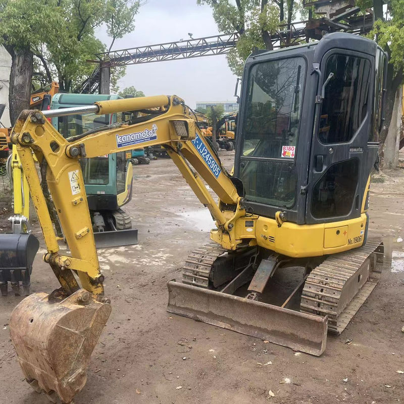 ราคาต่ําในสต็อค excavator crawler Komatsu PC20 กับแท็กบิค excavator มือสองญี่ปุ่น ใช้ Komatsu hydraulic crawler excavator ใช้