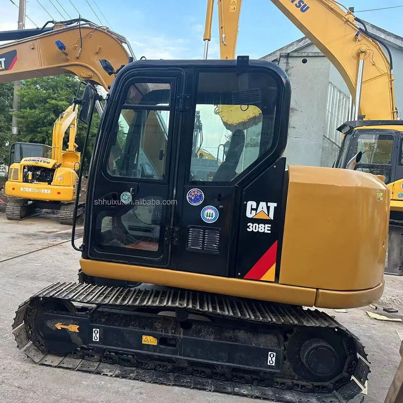 เครื่องขุดถังยาง Caterpillar CAT 308E Crawler เครื่องขุดถังยางยี่ปุ่น