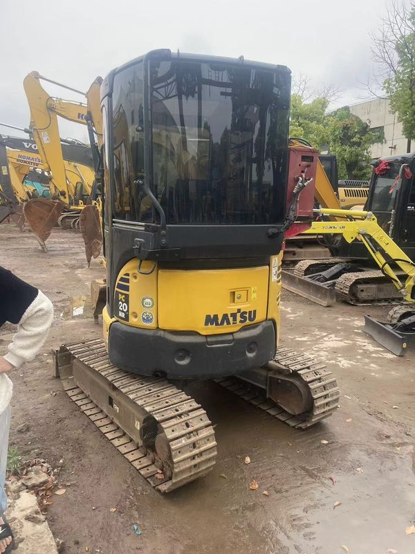 ราคาต่ําในสต็อค excavator crawler Komatsu PC20 กับแท็กบิค excavator มือสองญี่ปุ่น ใช้ Komatsu hydraulic crawler excavator ใช้