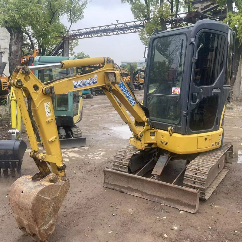 ราคาถูกเครื่องขุดมือสอง Komatsu PC20 พร้อมแท็กบิ้น นําเข้า excav ญี่ปุ่น Komatsu เครื่องขุดมือสอง