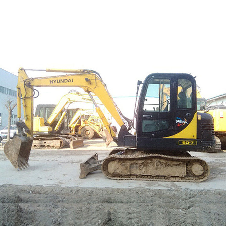 6 ตัน Hyundai ถังล้อมือสอง R60-7 Hyundai ถังมือสอง Crawler 60