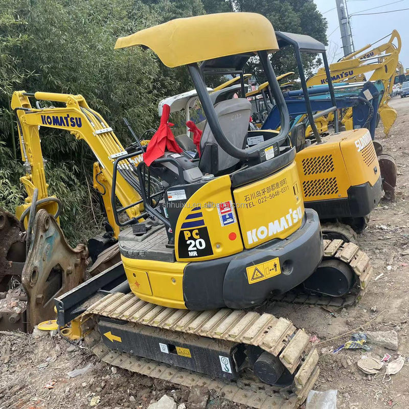 เครื่องขุดขนาดเล็กที่สุด Komatsu PC20 ไม่มีแท็กบิ้น เครื่องขุดขนาดเล็ก เครื่องจักรกลที่ใช้งาน