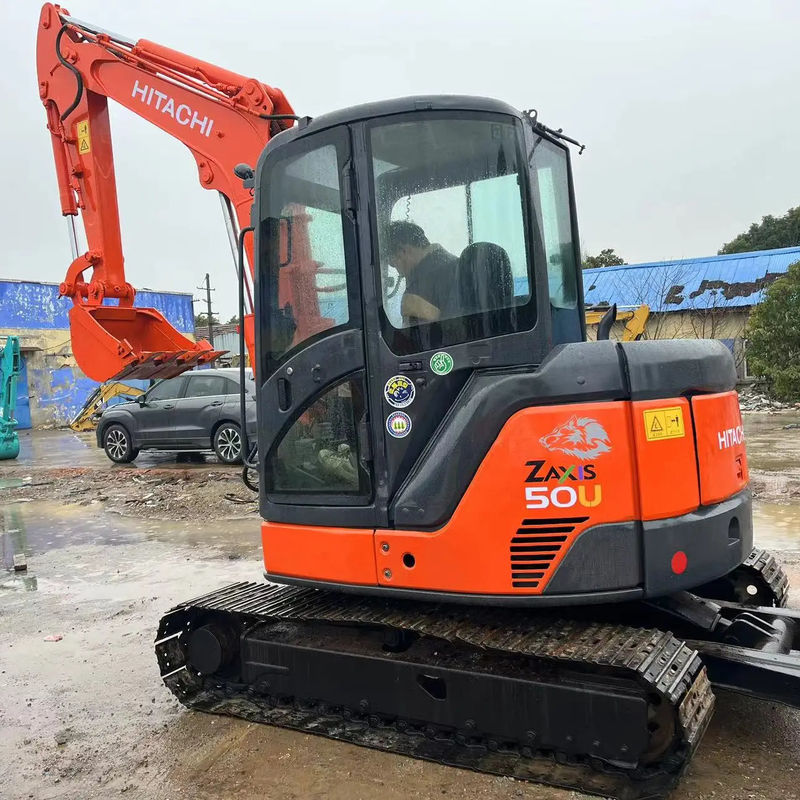 เครื่องขุดมือสอง Hitachi ZX50 เครื่องขุดขนาดเล็ก 5 ตัน เครื่องขุดมือสองในญี่ปุ่น