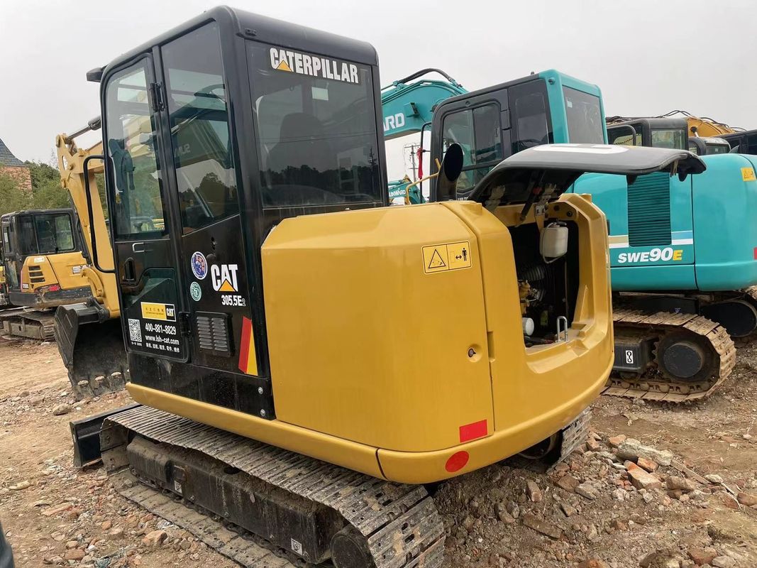 คุณภาพดี 5.5 ตัน ใช้ CAT 305.5 เครื่องขุดแคลนแคลน mini caterpillar สําหรับขาย CAT 303 แคลนแคลนในคลัง CAT 306 เครื่องขุด