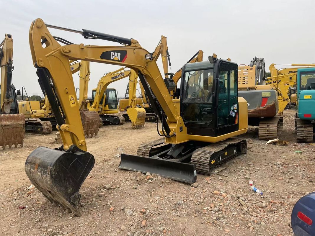 คุณภาพดี 5.5 ตัน ใช้ CAT 305.5 เครื่องขุดแคลนแคลน mini caterpillar สําหรับขาย CAT 303 แคลนแคลนในคลัง CAT 306 เครื่องขุด