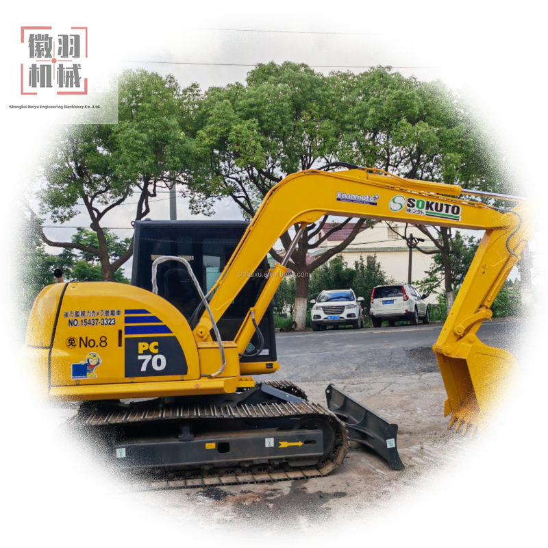 เครื่องขุด Komatsu pc60 70 เครื่องก่อสร้าง เครื่องขุด crawler เครื่องขุดเดิม USA เครื่องขุดขายร้อน