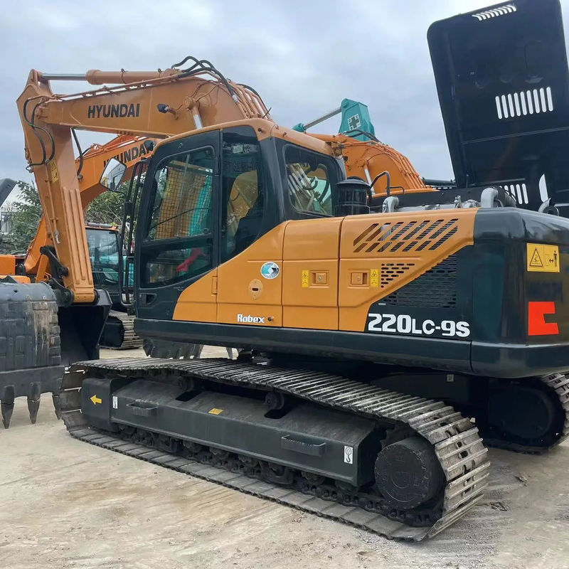 เครื่องขุดขนาดใหญ่มือสอง Hyundai 220 Digger เครื่องขุดขนาดใหญ่มือสอง 22 ตัน