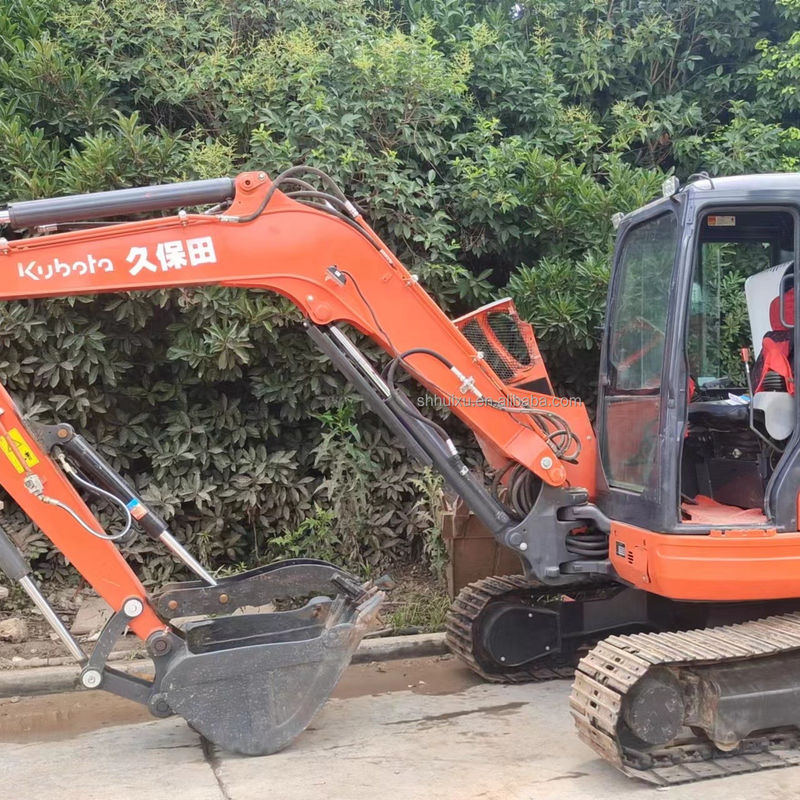 ชั่วโมงทํางานต่ํา เครื่องขุดไฮดรอลิกมือสอง Kubota Kx135-5 เครื่องขุดมือสอง ราคาเครื่องขุดมือถือ