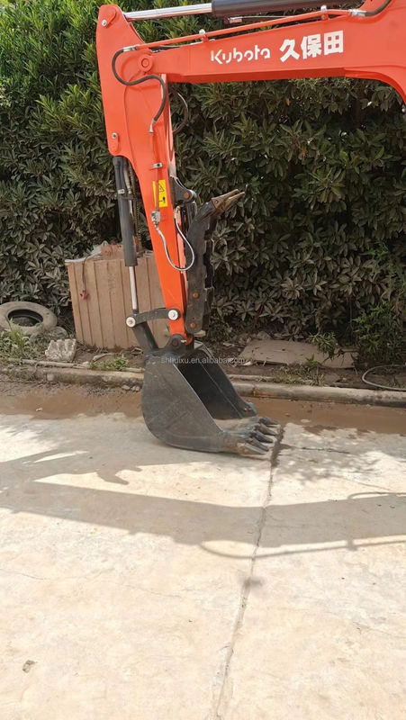 ชั่วโมงทํางานต่ํา เครื่องขุดไฮดรอลิกมือสอง Kubota Kx135-5 เครื่องขุดมือสอง ราคาเครื่องขุดมือถือ