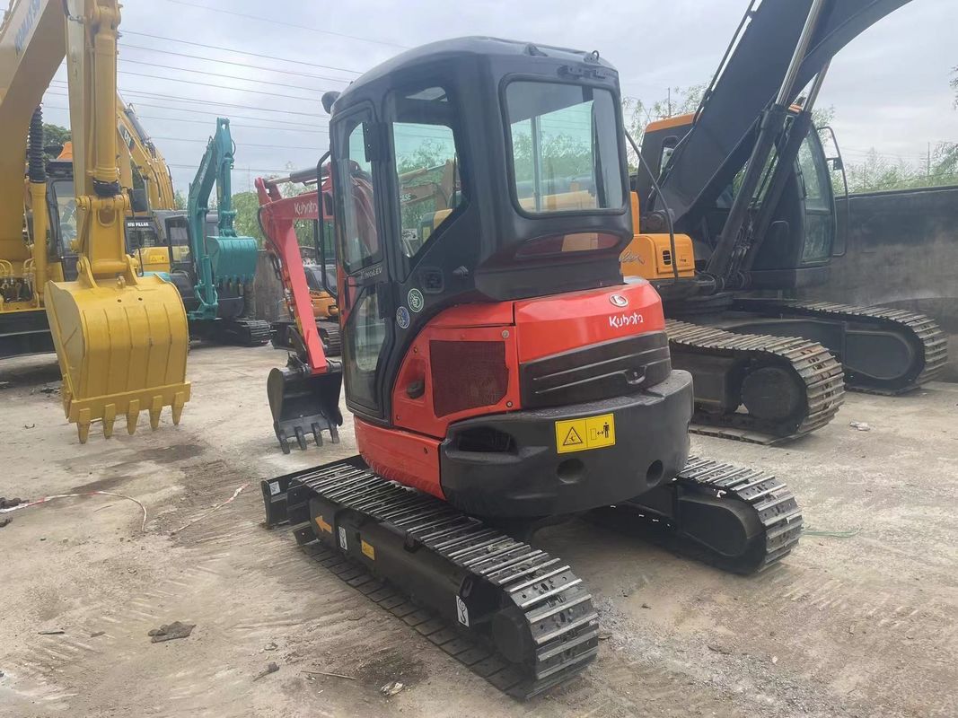 ชั่วโมงทํางานต่ํา excavator มือ Kubota U35 ใช้ excavator ไฮดรอลิกใช้กับเครื่องยนต์และปั๊มคุณภาพสูง excavator ใช้ราคา