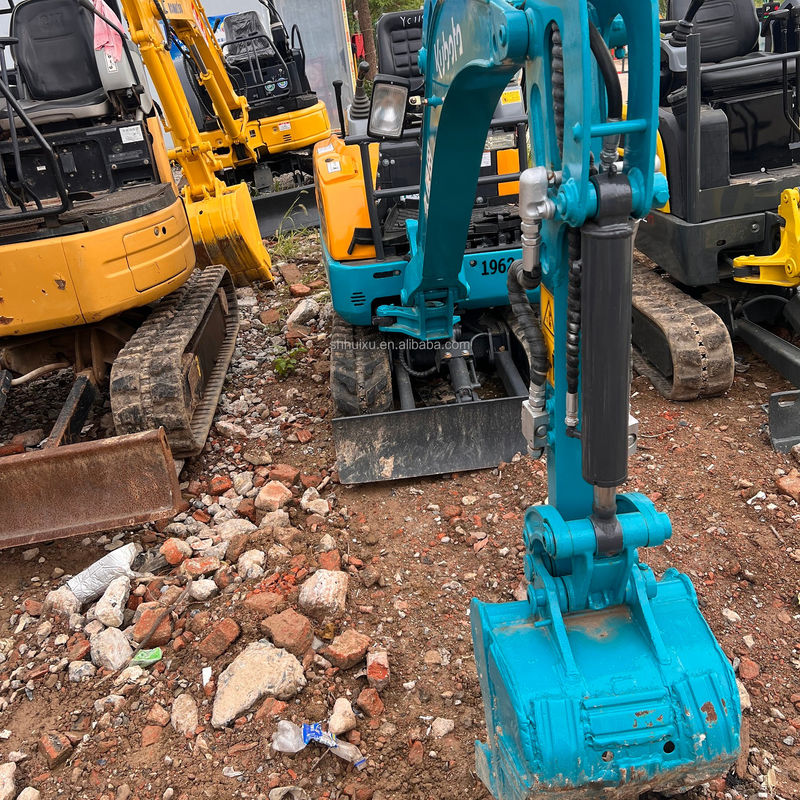 ชั่วโมงทํางานต่ํา เครื่องจักรทาง Kubota U17 เครื่องขุดมือสองที่มีเครื่องยนต์และปั๊มคุณภาพสูง excavator ราคาถูก excavator crawler ใช้