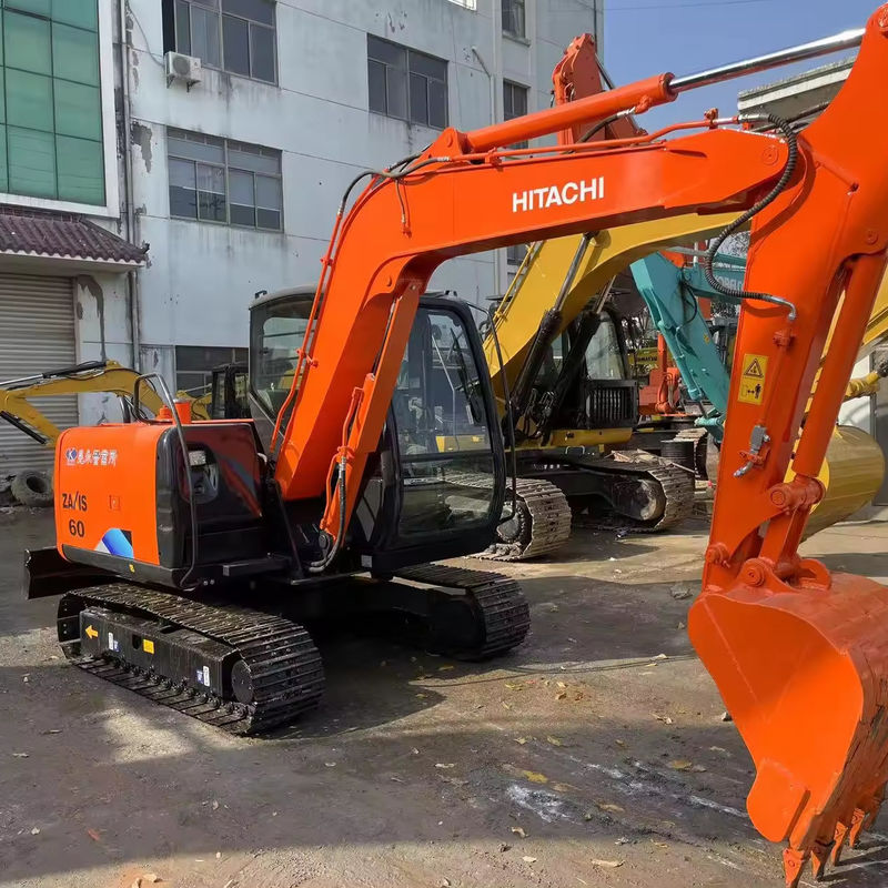 รุ่นแท้ โรงงานผลิต คุณภาพ Hitachi ใช้ zx60 6 ตัน mini excavators 60T Hitachi เครื่องจักรกลราคาโรงงาน