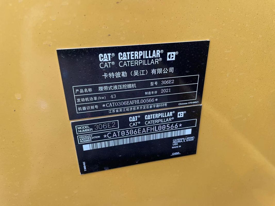 เครื่องขุดขนาดเล็ก CAT306E เครื่องขุดขนาดเล็ก เครื่องขุดแมวขนาด 6 ตัน เครื่องขุดขนาดเล็กของจีน