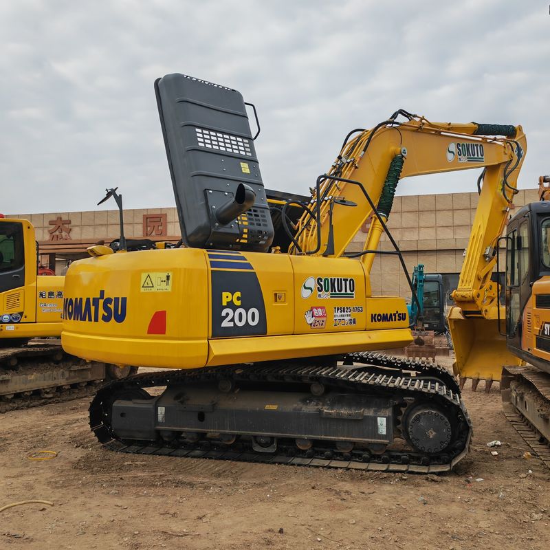 NEW 90% Japan excavator komatsu pc200 excavator used komatsu pc200 original Japan เครื่องขุดที่ใช้ในประเทศญี่ปุ่น