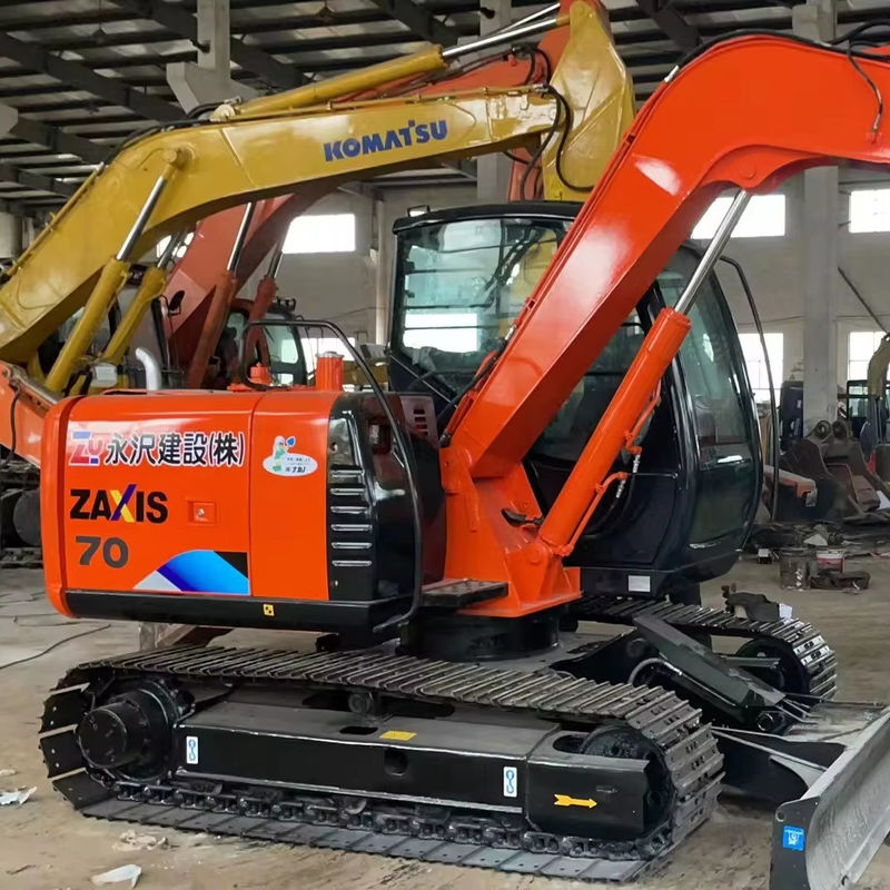 excavator mini hitachi เครื่องก่อสร้างปี 2019 Zx70 crawler ใช้ excavator สําหรับขาย มี EPA