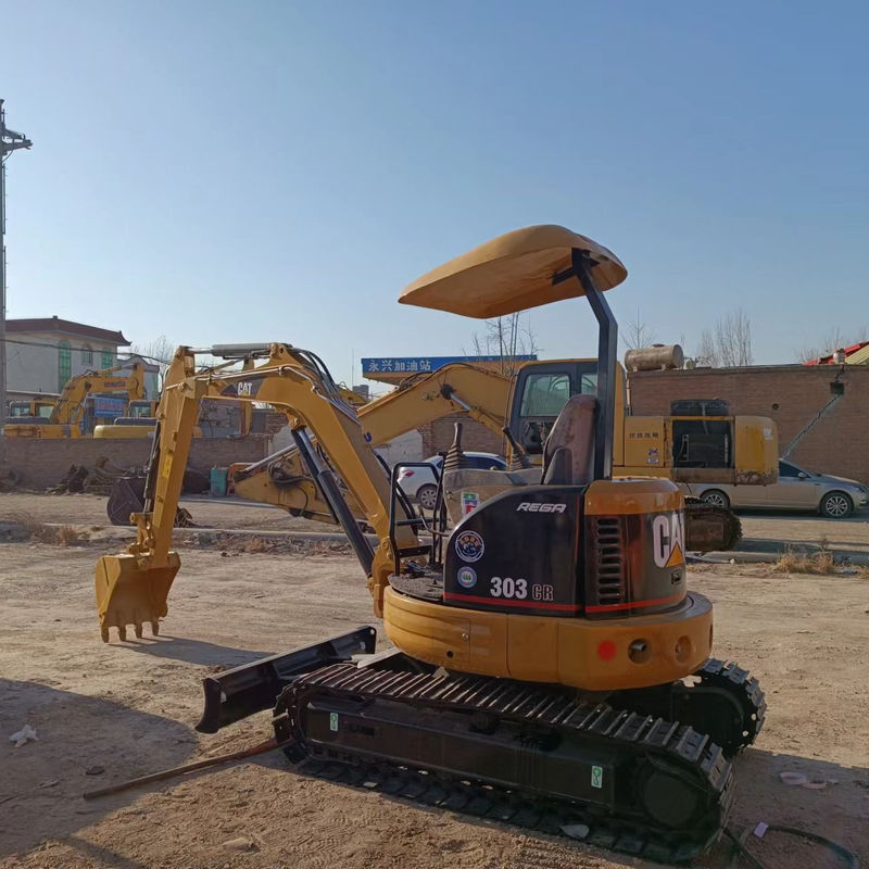 ใช้ mini excavator CAT303 โดยไม่ขับรถแท็กซี่มือ excavator แผ่นดินจีน excavator mini