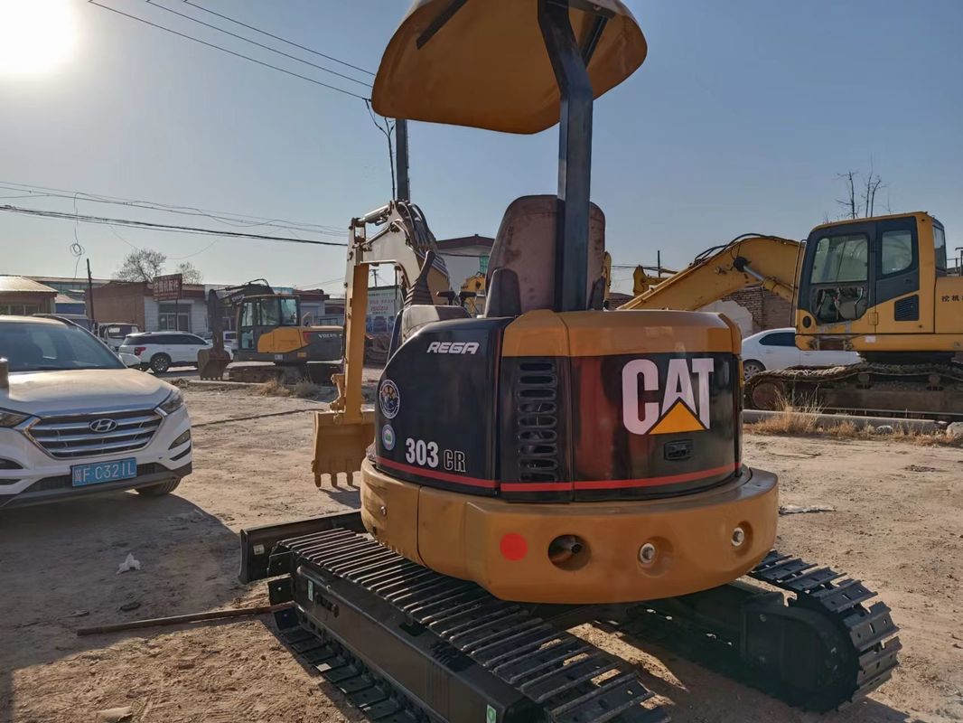ใช้ mini excavator CAT303 โดยไม่ขับรถแท็กซี่มือ excavator แผ่นดินจีน excavator mini