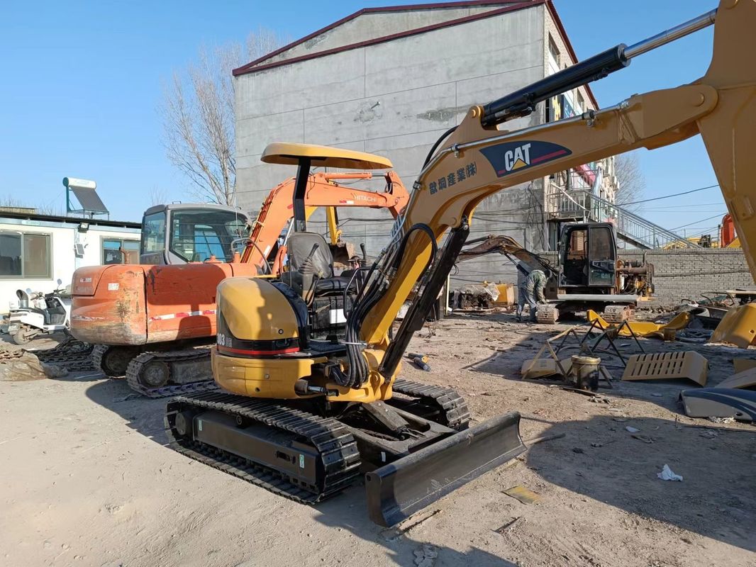 ใช้ mini excavator CAT303 โดยไม่ขับรถแท็กซี่มือ excavator แผ่นดินจีน excavator mini