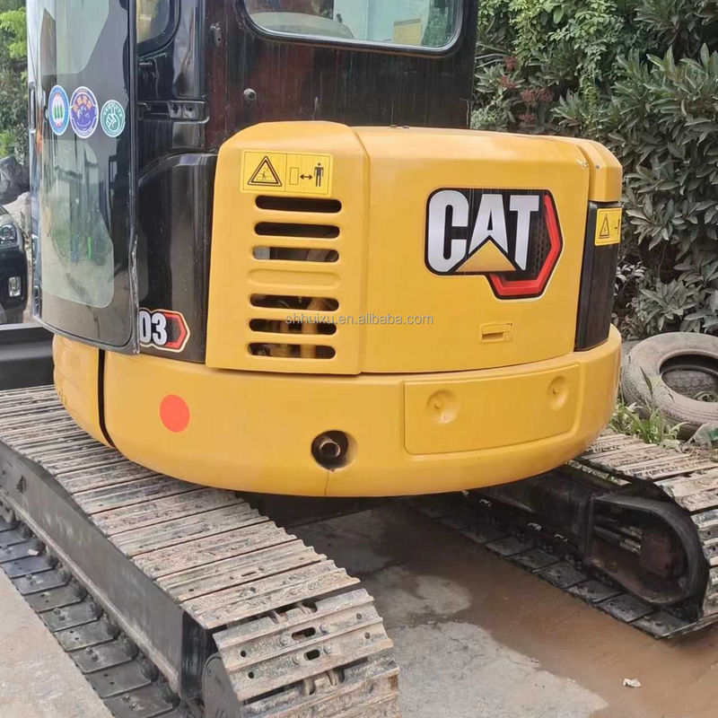 เครื่องขุดขนาดเล็ก CAT303 ที่ใช้แล้ว พร้อมรถขับเคลื่อน เครื่องขุดดินมือ จีน เครื่องขุดขนาดเล็ก