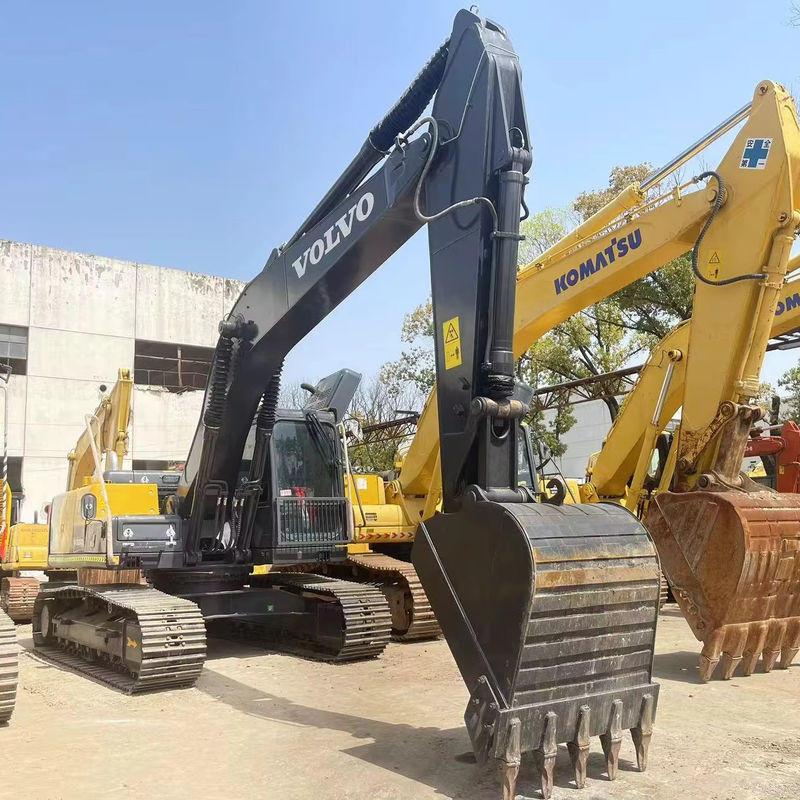 21000กิโลกรัม เครื่องขุดไฮดรอลิกครอลเลอร์มือสอง Volvo Ec210 ความจุถัง 1.1m3