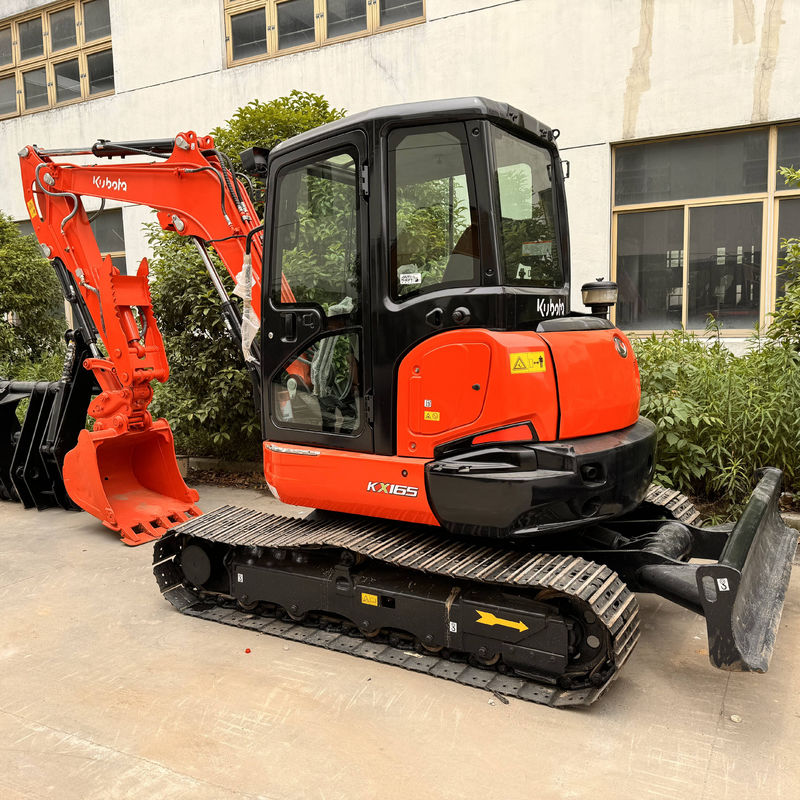 เครื่องขุดถัง kubota165 มือสอง เครื่องขุดถังสําหรับ janpan เครื่องจักรก่อสร้างเดิม เครื่องขุดถังขนาดเล็ก 6.5 ตัน