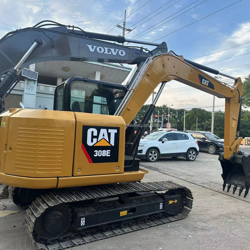 เครื่องขุดถังมือสอง หนอนขุดถังมือสอง เครื่องขุดขนาดเล็ก CAT 308E เครื่องขุดถังมือสอง