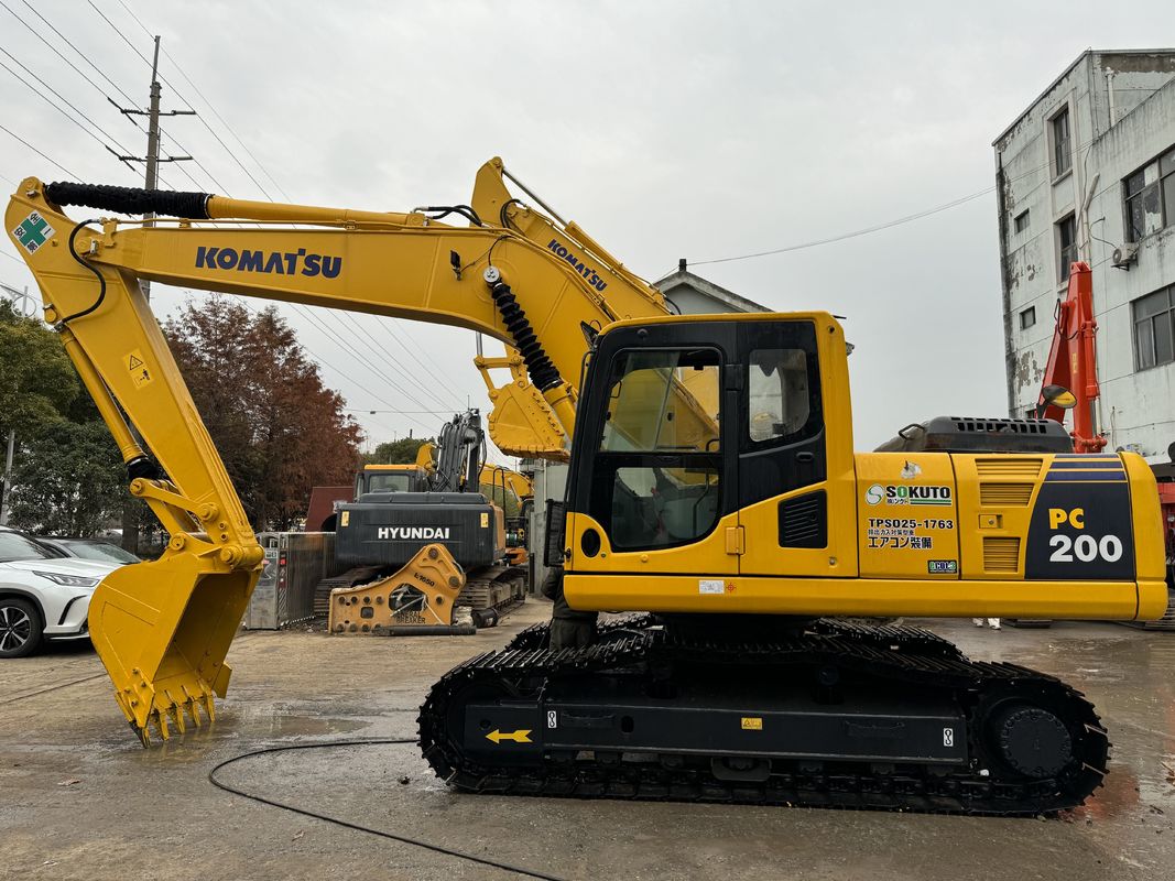 เครื่องขุดเก่าญี่ปุ่น komatsu pc200 excavator used excavator pc220 Japan เครื่องก่อสร้างเดิม
