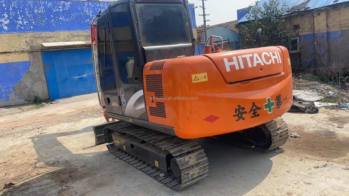 คุณภาพ Hitachi ใช้ zx60 6 ตัน mini excavators 60 รุ่นมือสองสีเดิม min I excavator Hitachi
