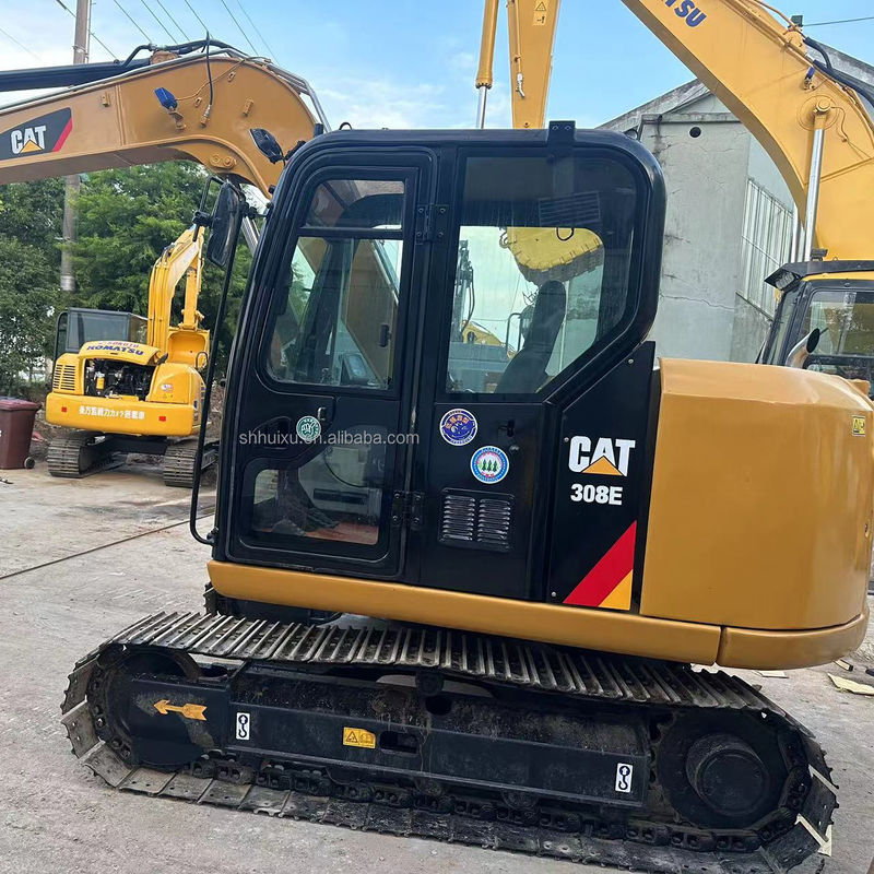 เครื่องขุด CAT 308E 307E 306E 305E ที่ใช้มา เครื่องตัดสาย CAT 306 E 306D 307D 308 เครื่องขุดขนาดเล็ก CAT 306E2 พร้อมเครื่องฉีด