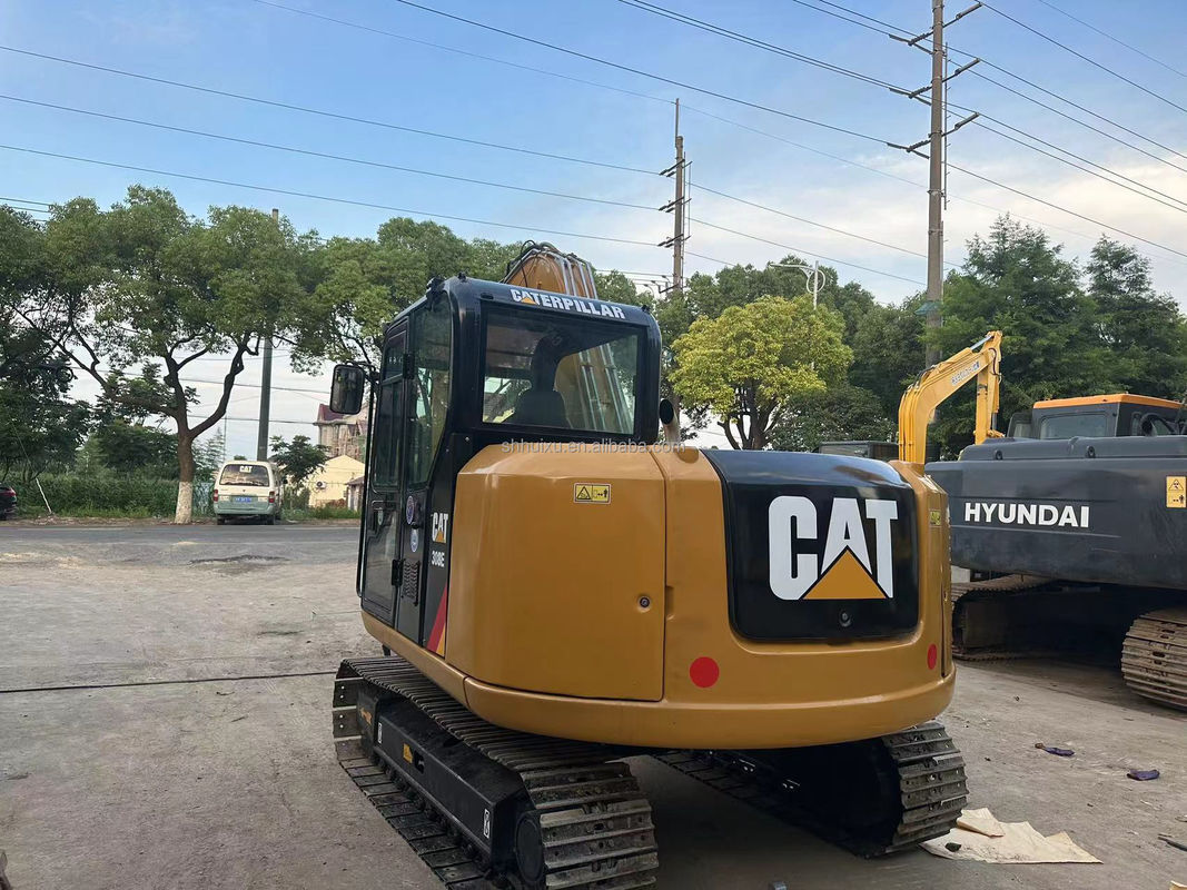 เครื่องขุด CAT 308E 307E 306E 305E ที่ใช้มา เครื่องตัดสาย CAT 306 E 306D 307D 308 เครื่องขุดขนาดเล็ก CAT 306E2 พร้อมเครื่องฉีด