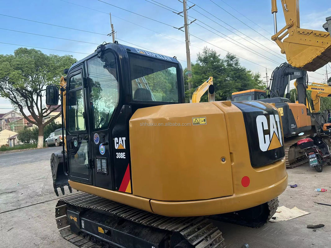 เครื่องขุด CAT 308E 307E 306E 305E ที่ใช้มา เครื่องตัดสาย CAT 306 E 306D 307D 308 เครื่องขุดขนาดเล็ก CAT 306E2 พร้อมเครื่องฉีด