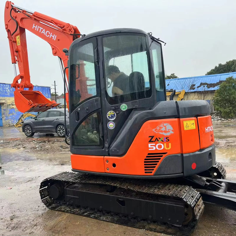 พลังการขุดที่ใช้สูง Hitachi zx50u/มือสอง เครื่องขุดจูงขนาดเล็ก Hitachi zx50 u