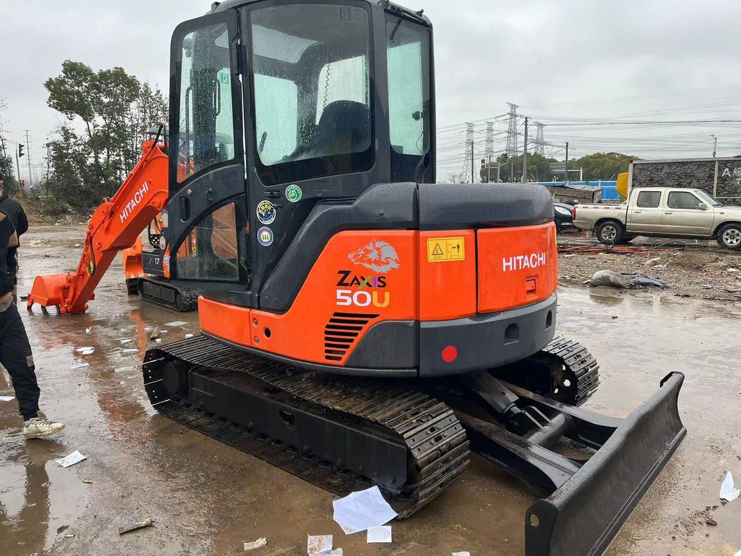 พลังการขุดที่ใช้สูง Hitachi zx50u/มือสอง เครื่องขุดจูงขนาดเล็ก Hitachi zx50 u