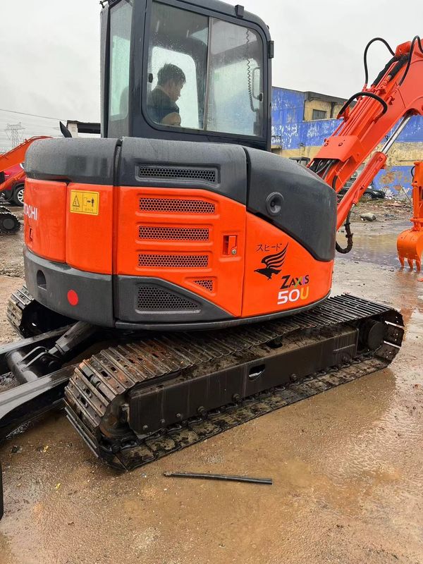 พลังการขุดที่ใช้สูง Hitachi zx50u/มือสอง เครื่องขุดจูงขนาดเล็ก Hitachi zx50 u