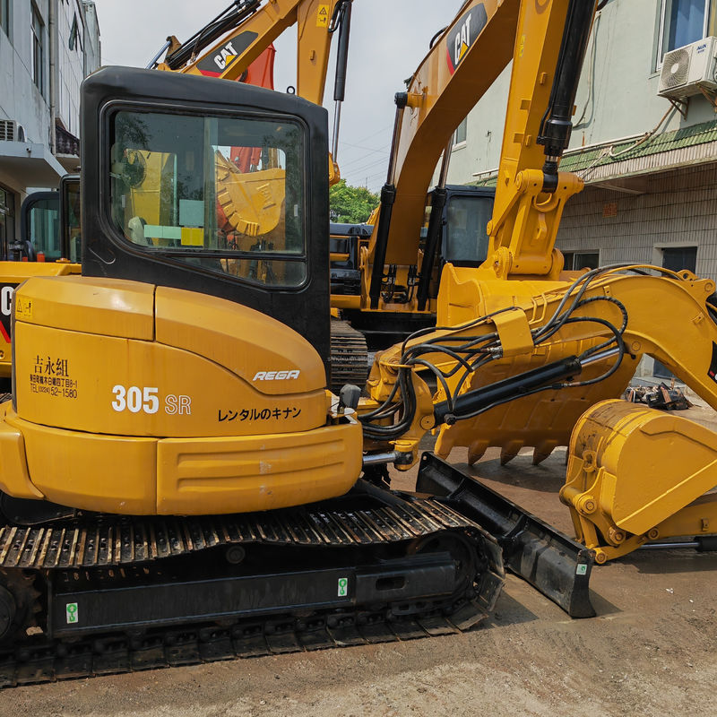5 ตัน ใช้ Cat 305sr ใช้ Mini Crawler Excavator มือสอง Mini Excavator