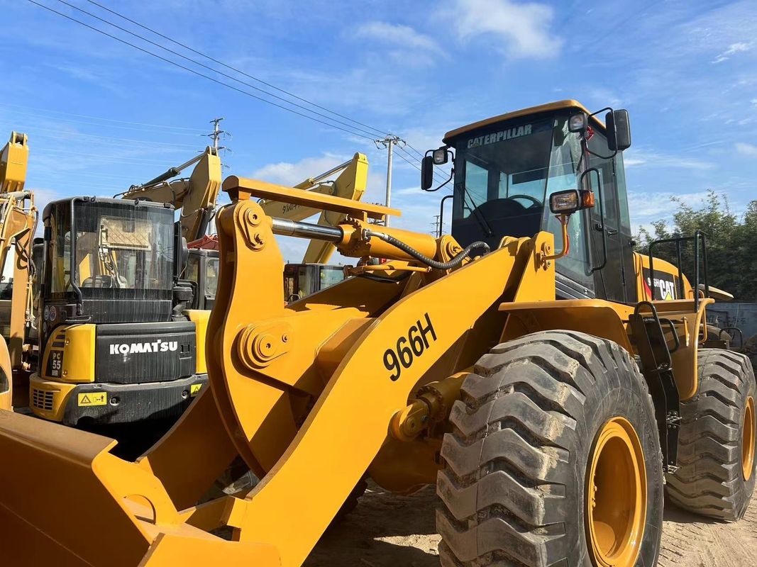 เครื่องบรรทุก 6 ตัน CAT966H เครื่องบรรทุกแฮร์เปิลเลอร์ 966 เครื่องบรรทุกล้อ เครื่องดักถัง