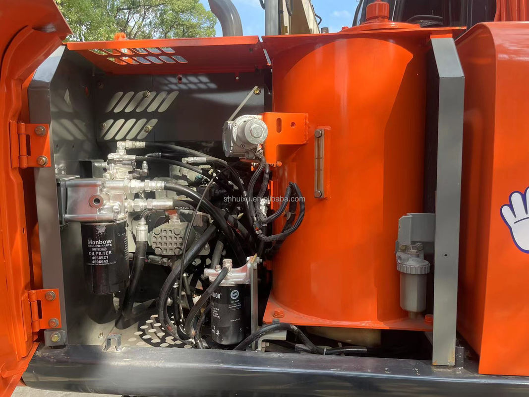 12000กิโลกรัม Zx120 ใช้ฮิตาชิ Excavator มือสอง ด้วยสีเดิม 0.51m3
