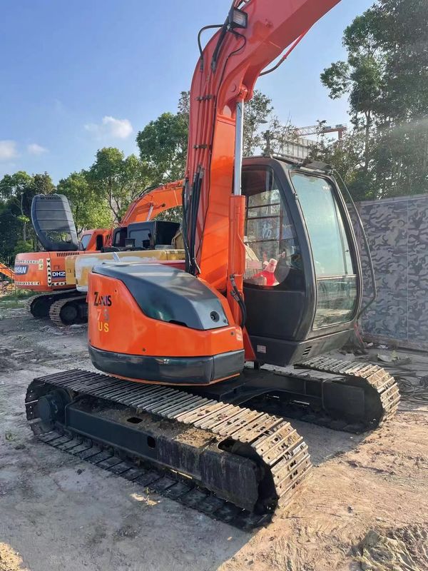 7.1 ตัน ใช้เดิมฮิตาชิ Zx70 Zx75 Mini Excavator 0.33m3