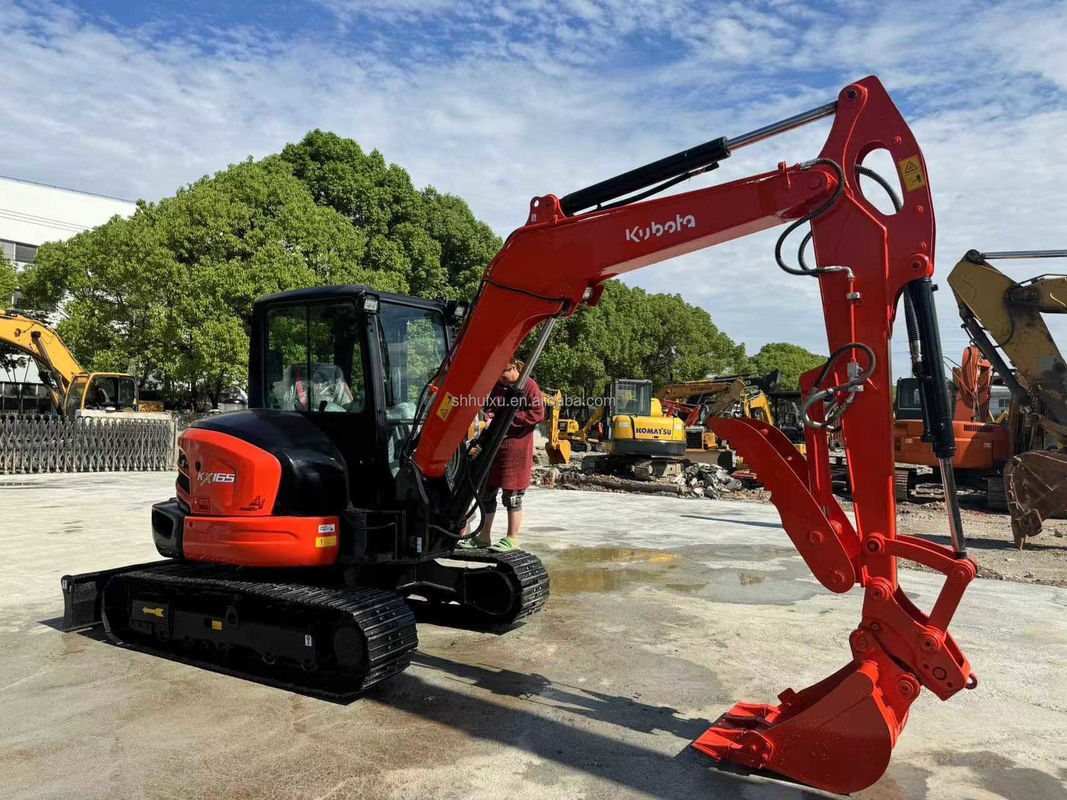 มินิ KUBOTA KX165 มือสอง Digger Crawler ประเภทเคลื่อนที่